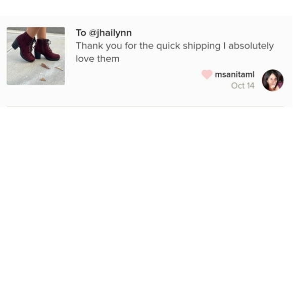 Wine/Burgundy Ankle combat high heel laced boots - Picture 2 of 7